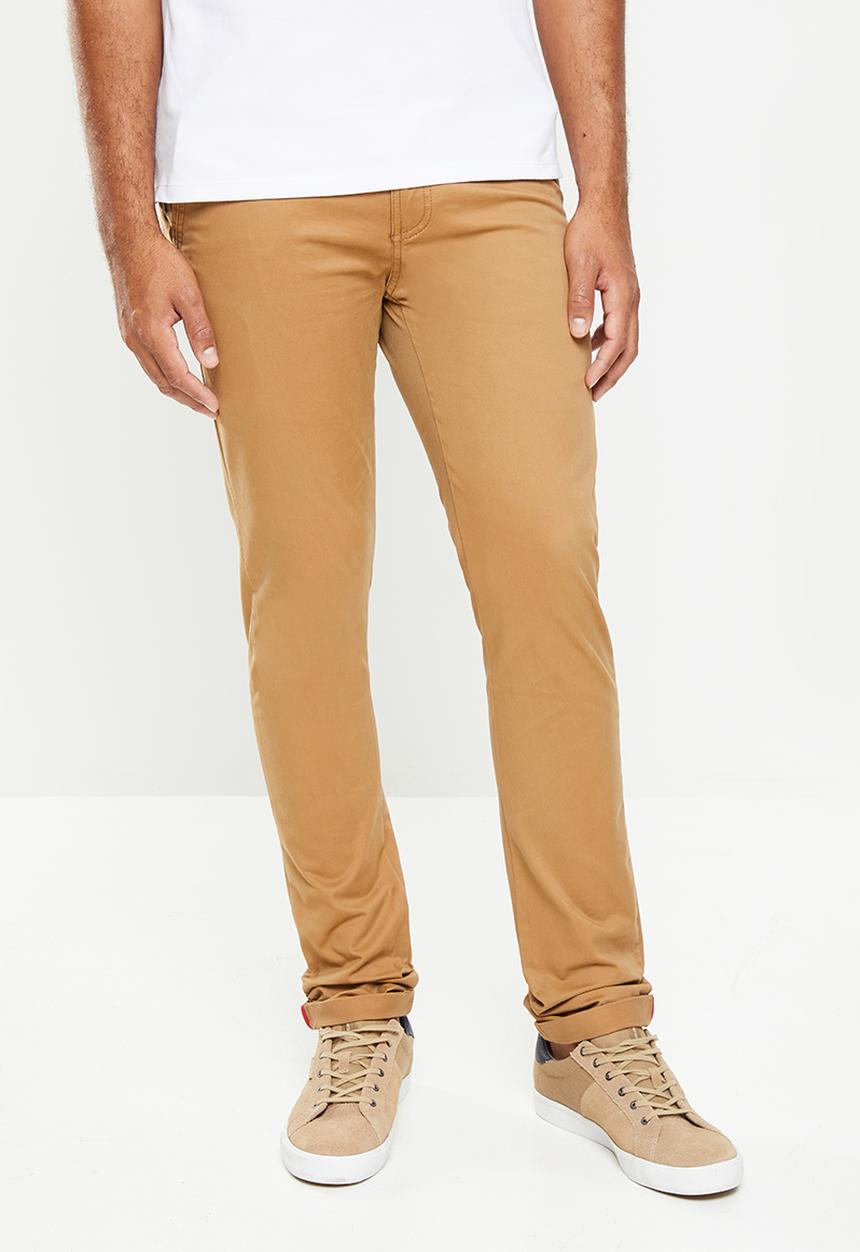SOVIET - Alfa slim leg fashion chino - beige