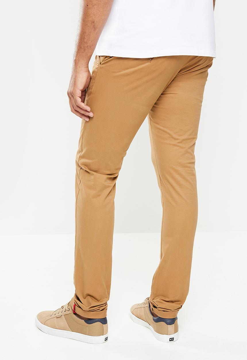 SOVIET - Alfa slim leg fashion chino - beige