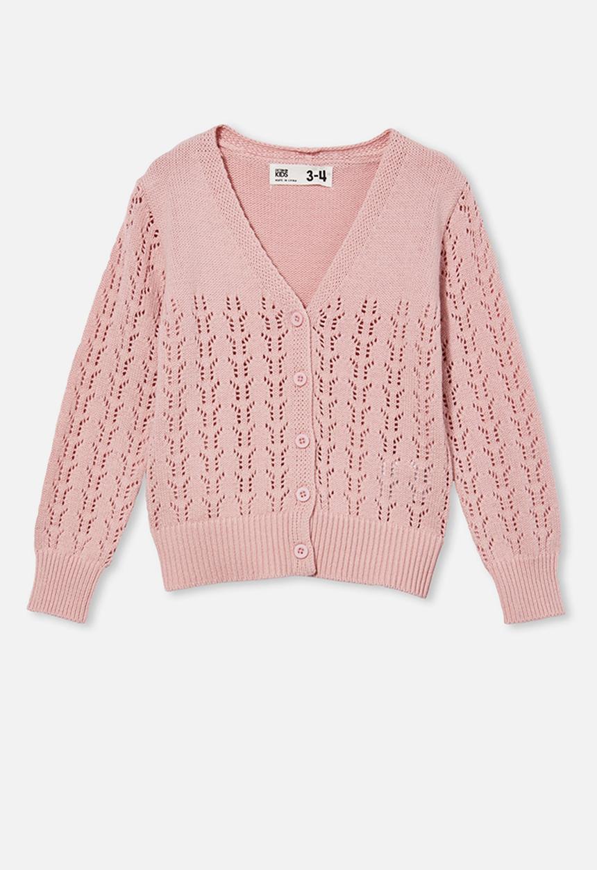 Cotton On - Shae pointelle cardigan - pink