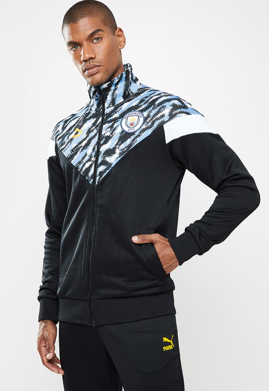 PUMA - Manchester City FC Iconic MCS Men's Track Jacket    - black & blue 