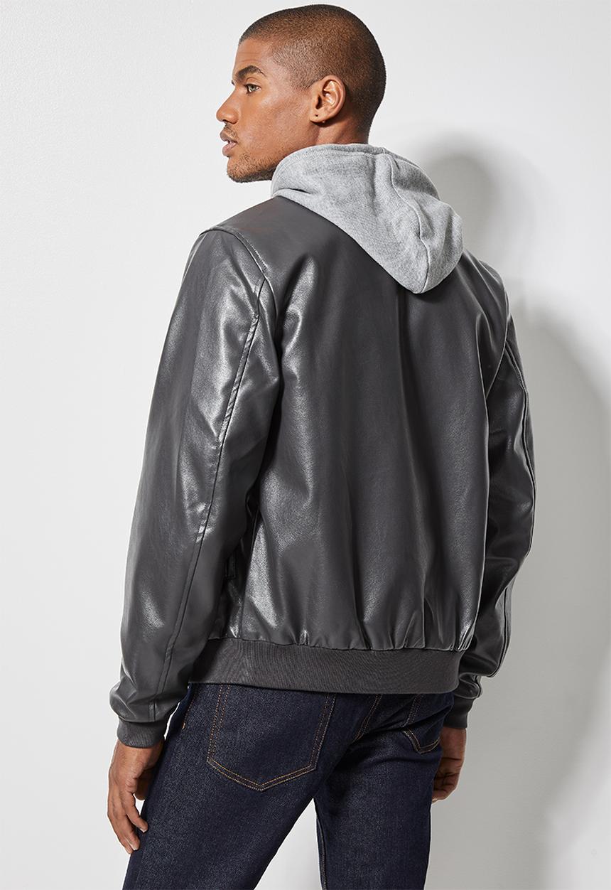 Superbalist - Nevada pu bomber jacket - dark grey
