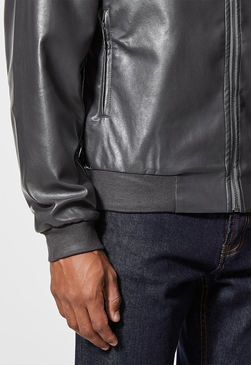 Superbalist - Nevada pu bomber jacket - dark grey