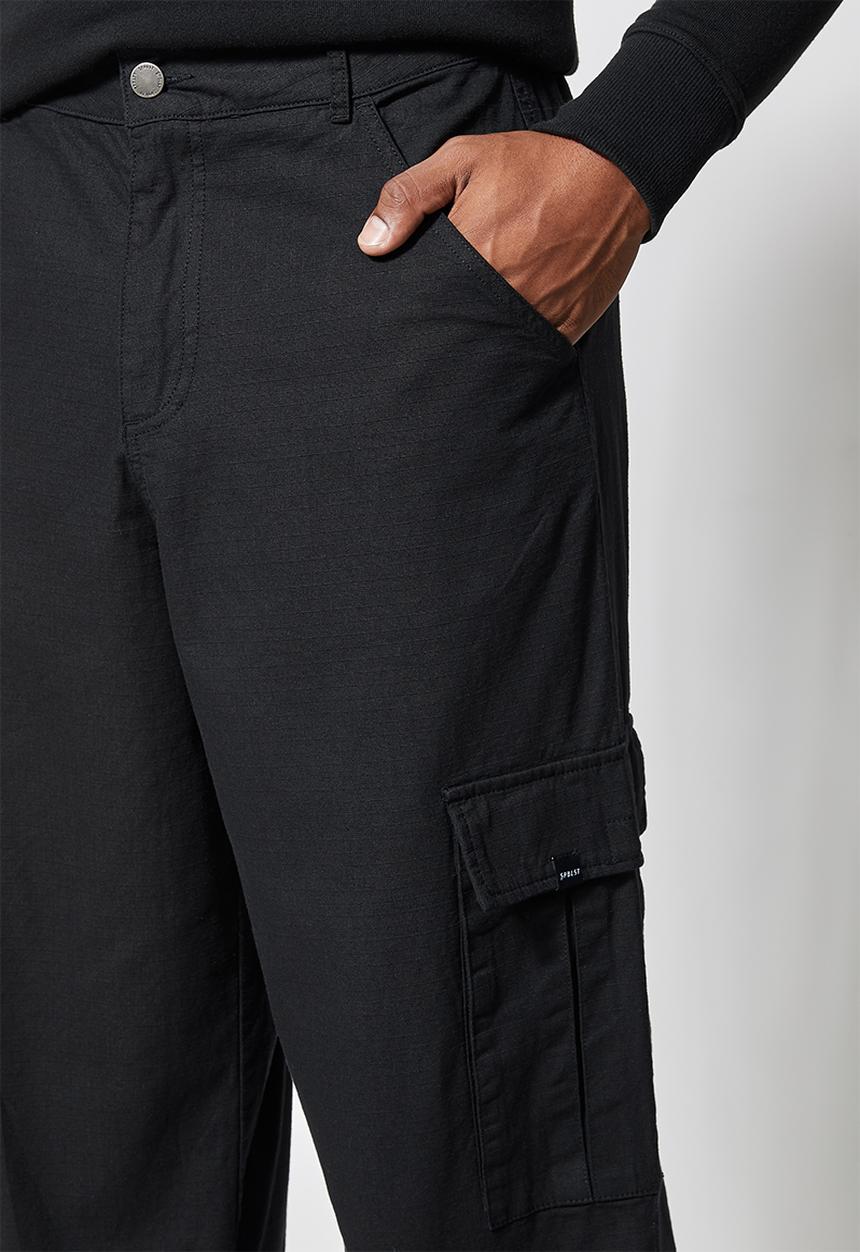 Superbalist - Carson tapered cargo pants - black 