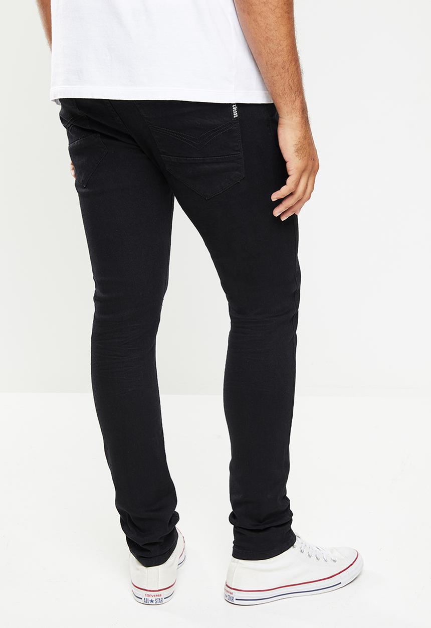 SOVIET - Mataro fashion skinny denim - black