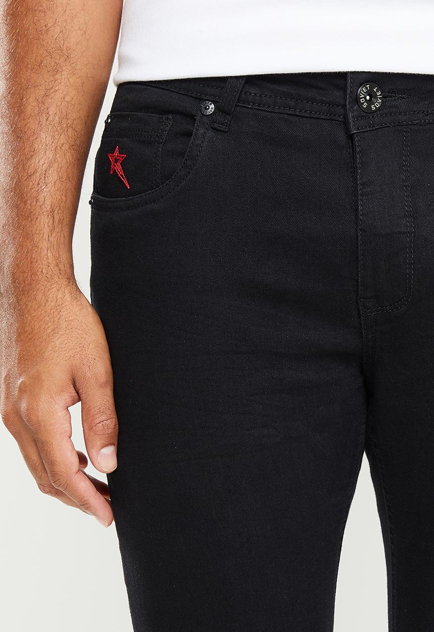 SOVIET - Mataro fashion skinny denim - black
