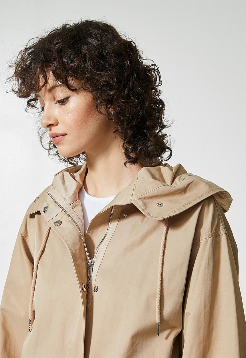 Superbalist - Hooded parka - stone