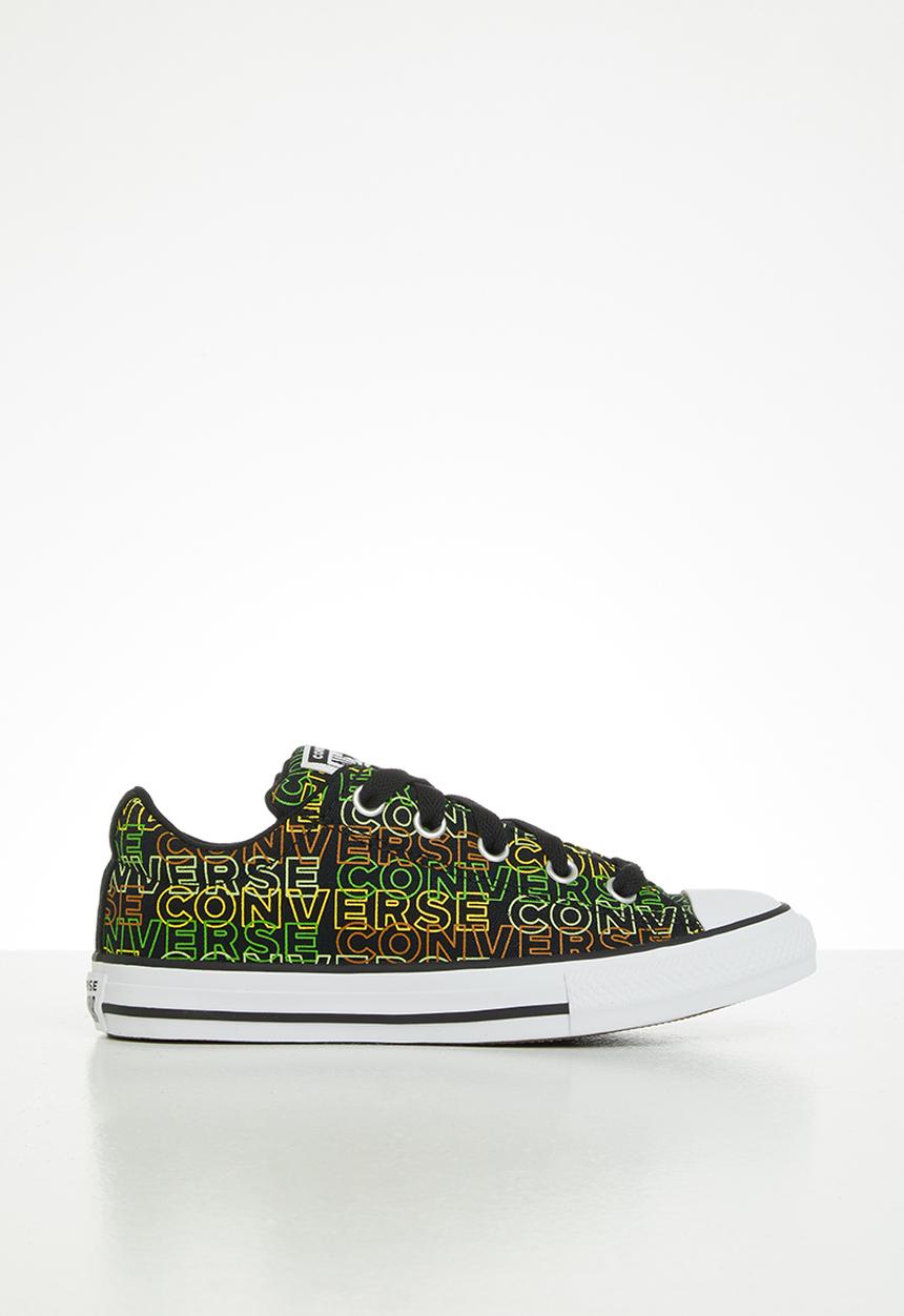 Converse - Chuck taylor all star street wordmark slip - black/bold wasabi/citron pulse