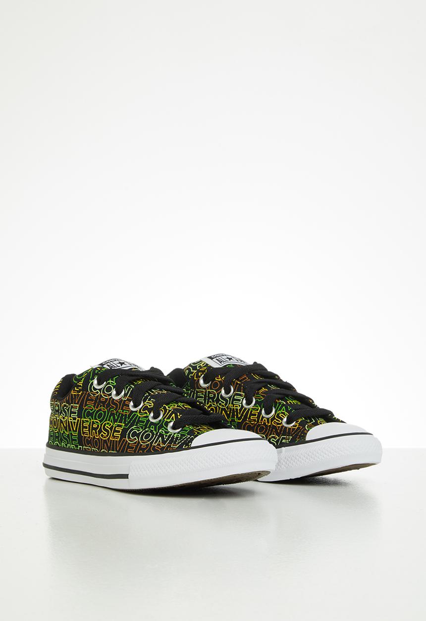 Converse - Chuck taylor all star street wordmark slip - black/bold wasabi/citron pulse