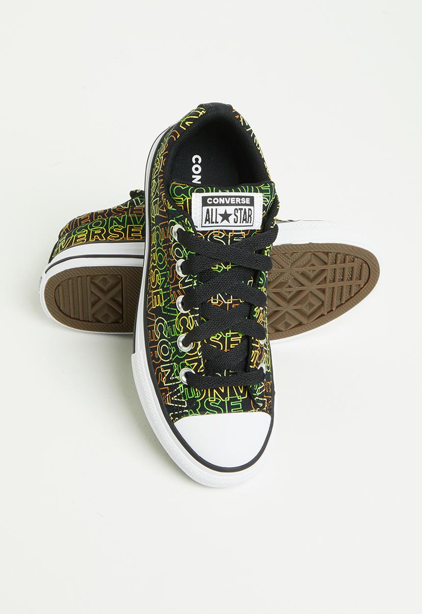 Converse - Chuck taylor all star street wordmark slip - black/bold wasabi/citron pulse