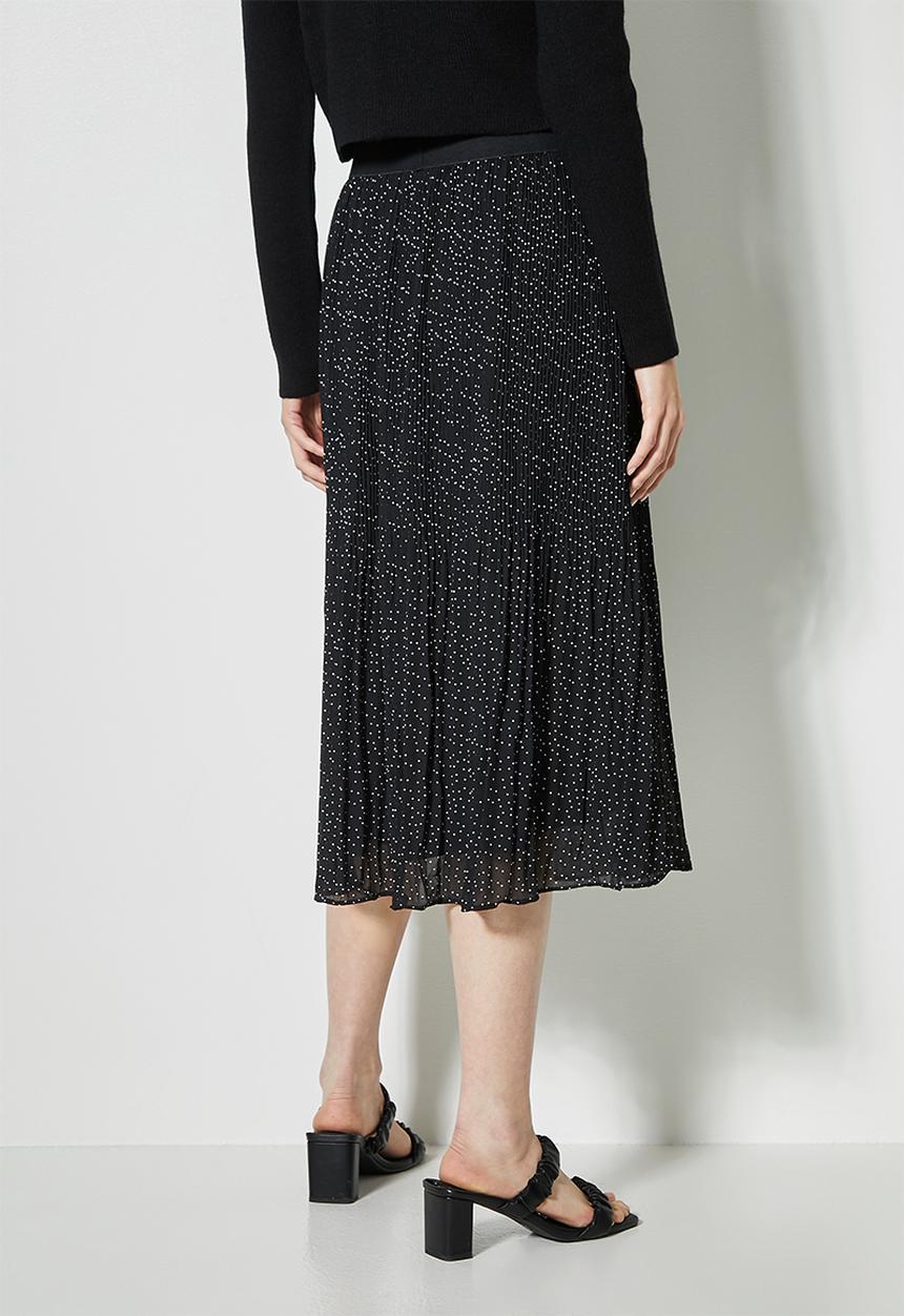 Superbalist - Mushroom pleated midi skirt - black 