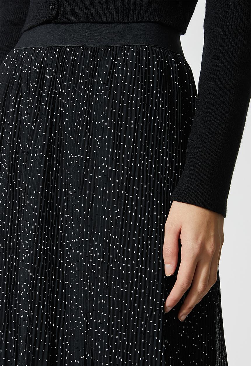 Superbalist - Mushroom pleated midi skirt - black 