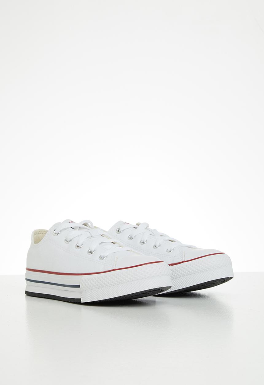 Converse - Chuck taylor all star platform ox - white/garnet/midnight navy
