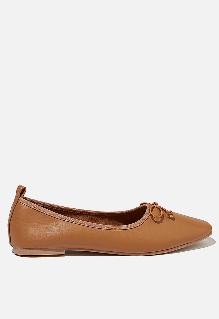 Cotton On - Essential rylee ballet - tan soft pu
