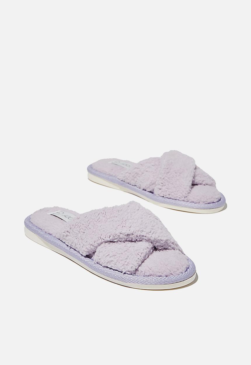 Cotton On - Solitude slipper set - fair orchid