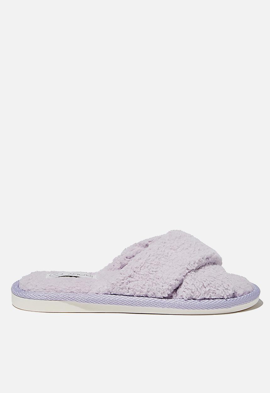 Cotton On - Solitude slipper set - fair orchid