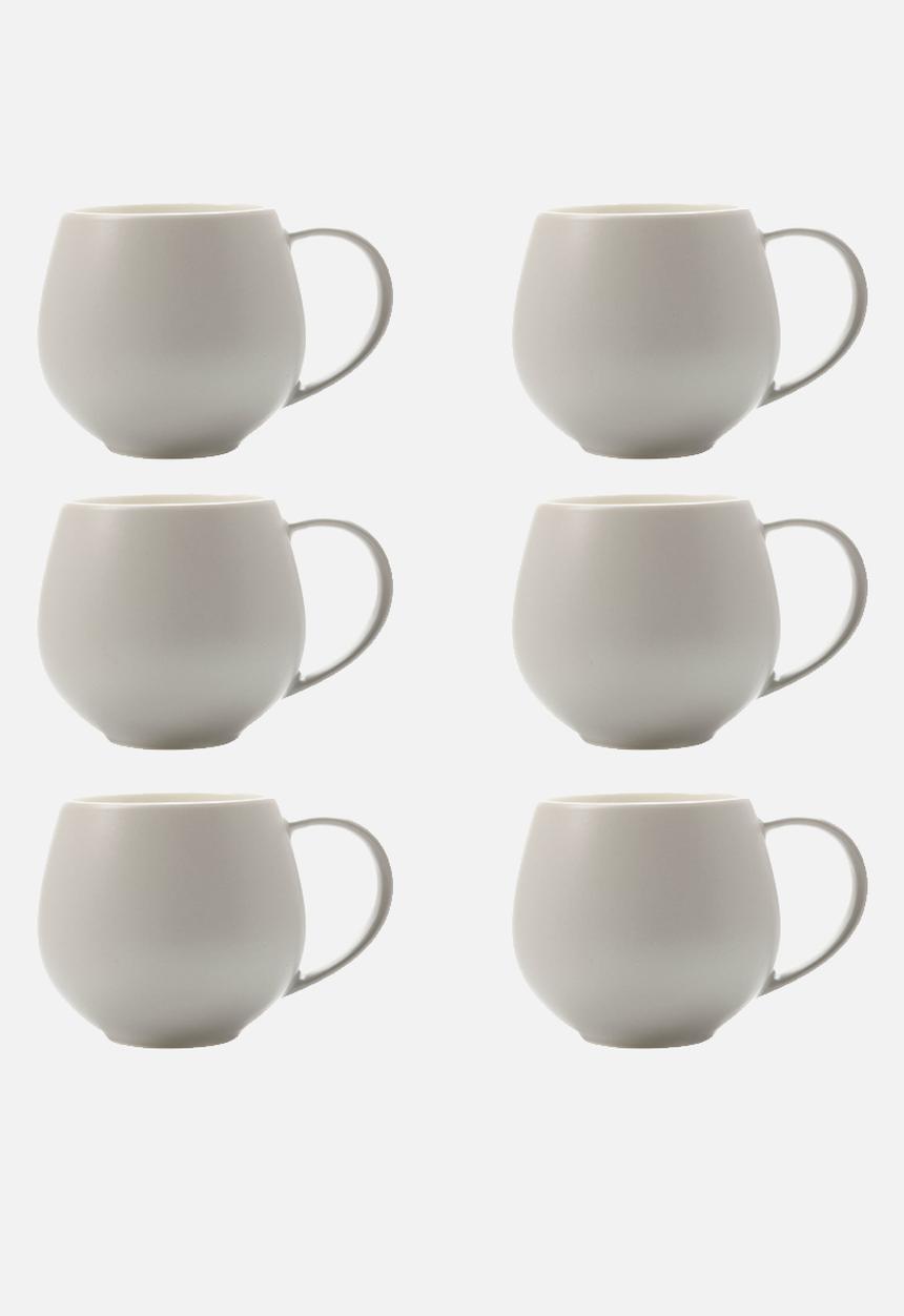 Maxwell & Williams - Grey tint snug mug - set of 6