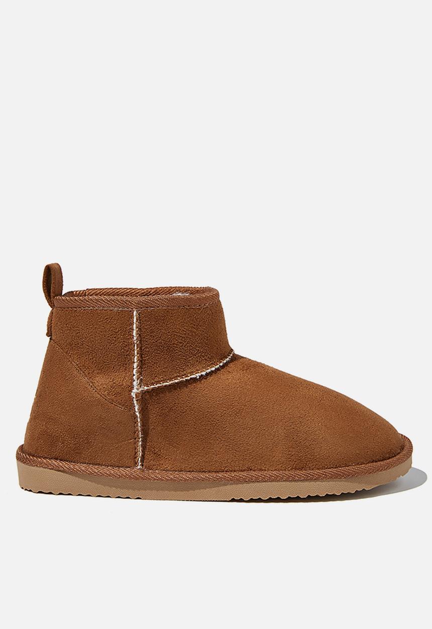 Cotton On - Body super cropped home boot - brown