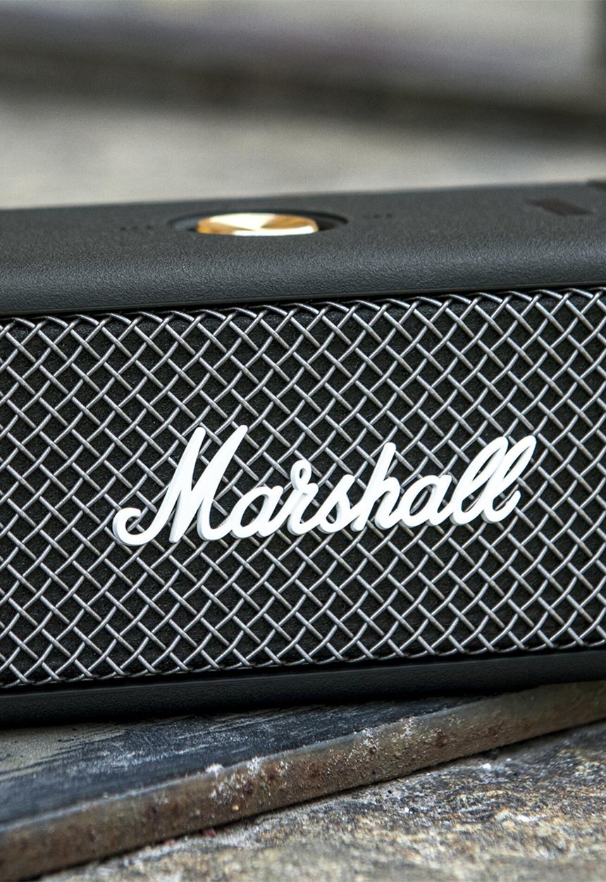 Marshall - Emberton bt - black & silver portable bt speaker