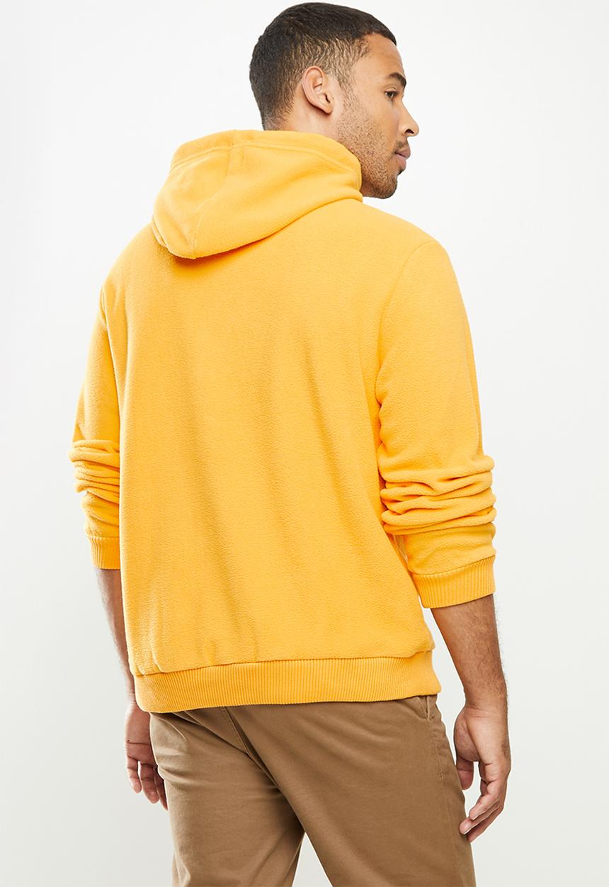 Aca Joe - Aca Joe polar fleece hoodie - mustard