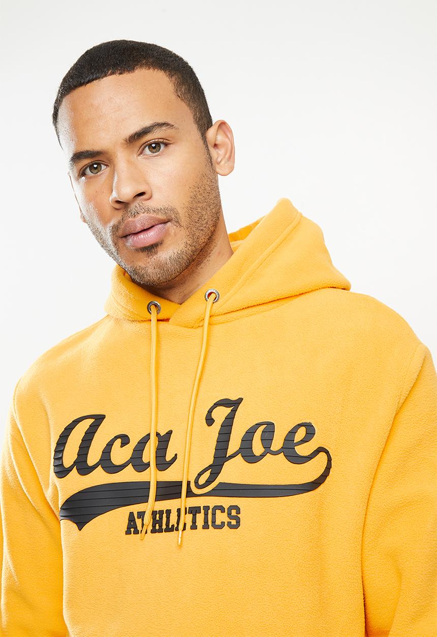 Aca Joe - Aca Joe polar fleece hoodie - mustard