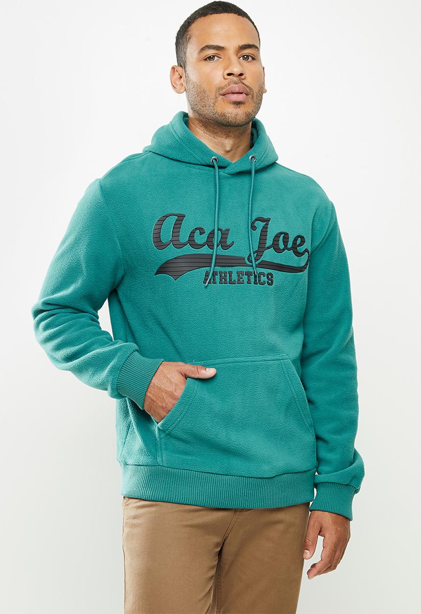 Aca Joe - Aca Joe polar fleece hoodie - turquoise