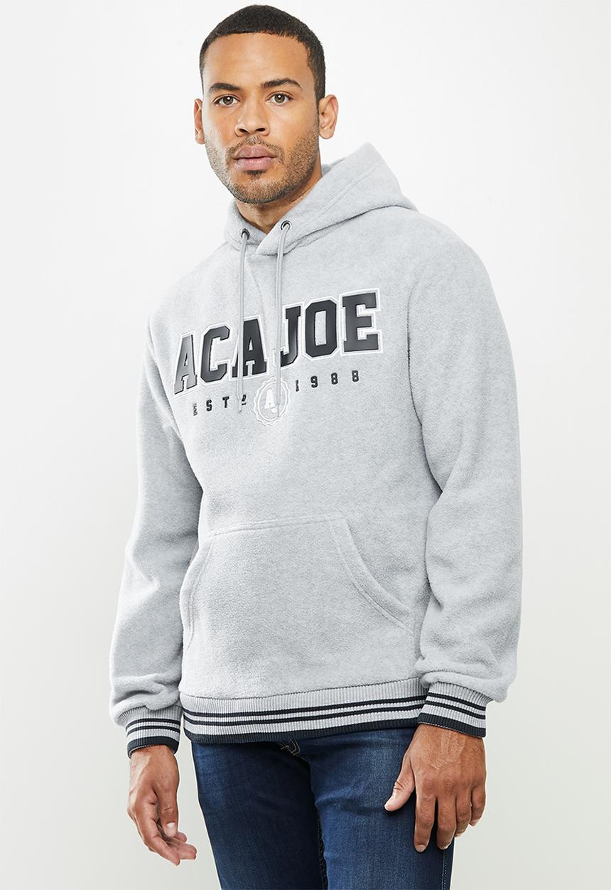 Aca Joe - Aca Joe polar fleece hoodie - grey