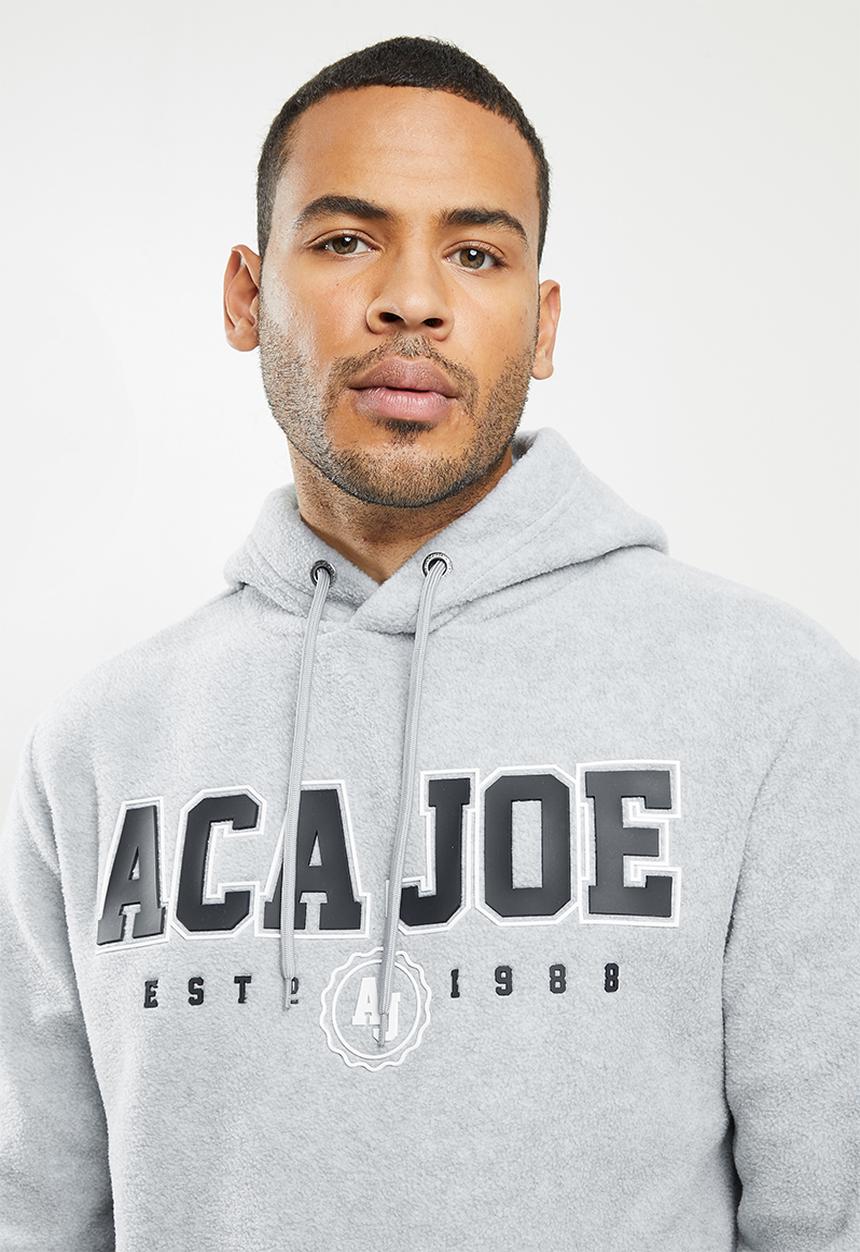 Aca Joe - Aca Joe polar fleece hoodie - grey