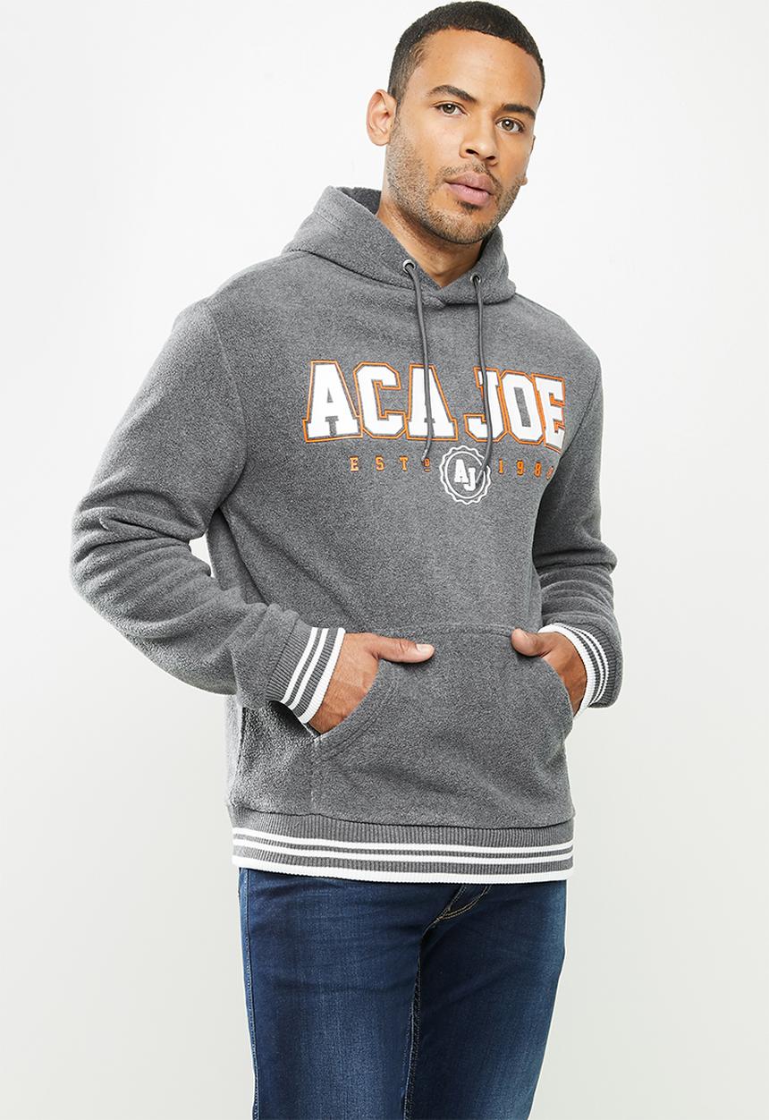 Aca Joe - Aca Joe polar fleece hoodie - dark grey 