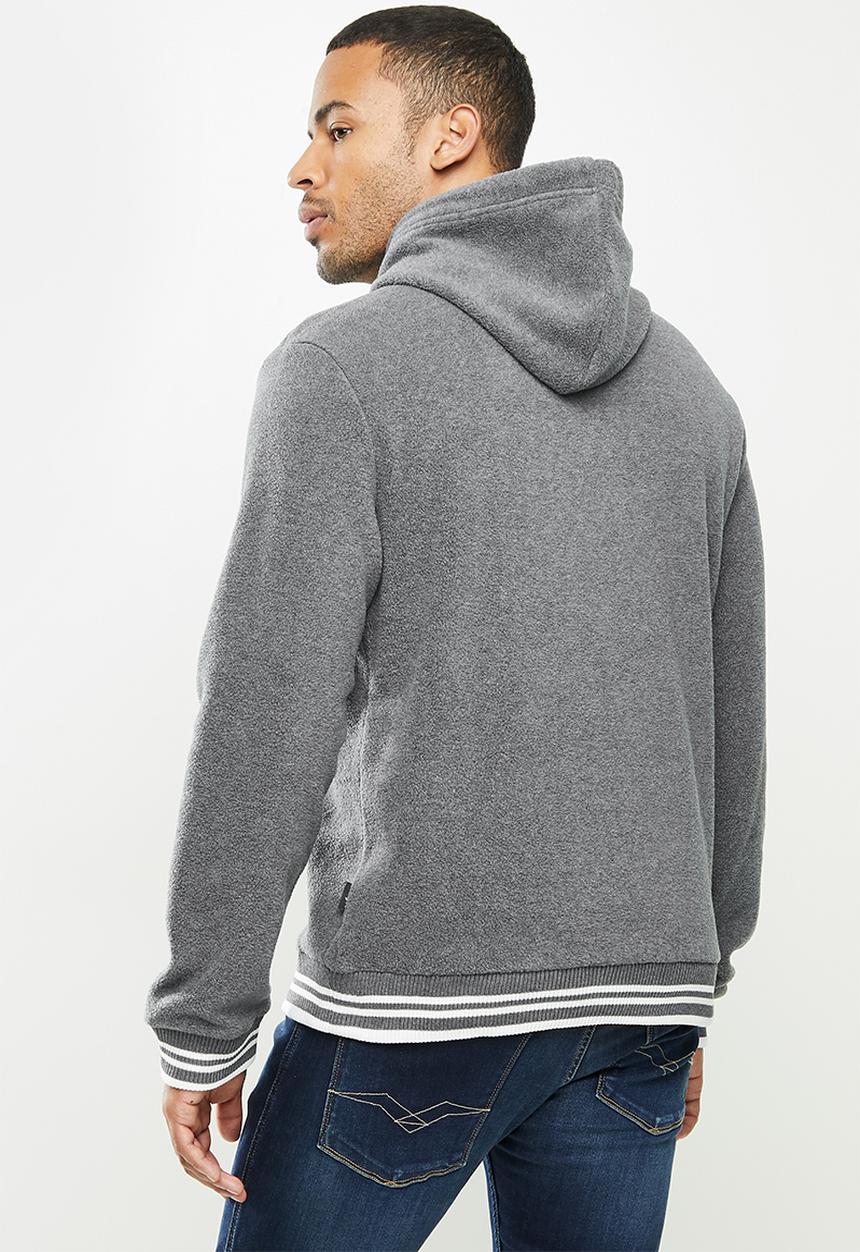Aca Joe - Aca Joe polar fleece hoodie - dark grey 