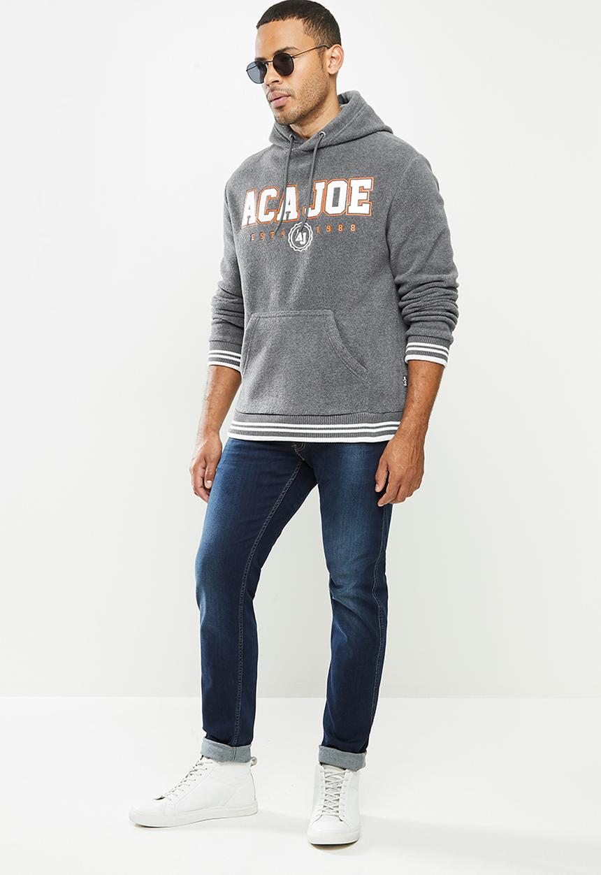 Aca Joe - Aca Joe polar fleece hoodie - dark grey 