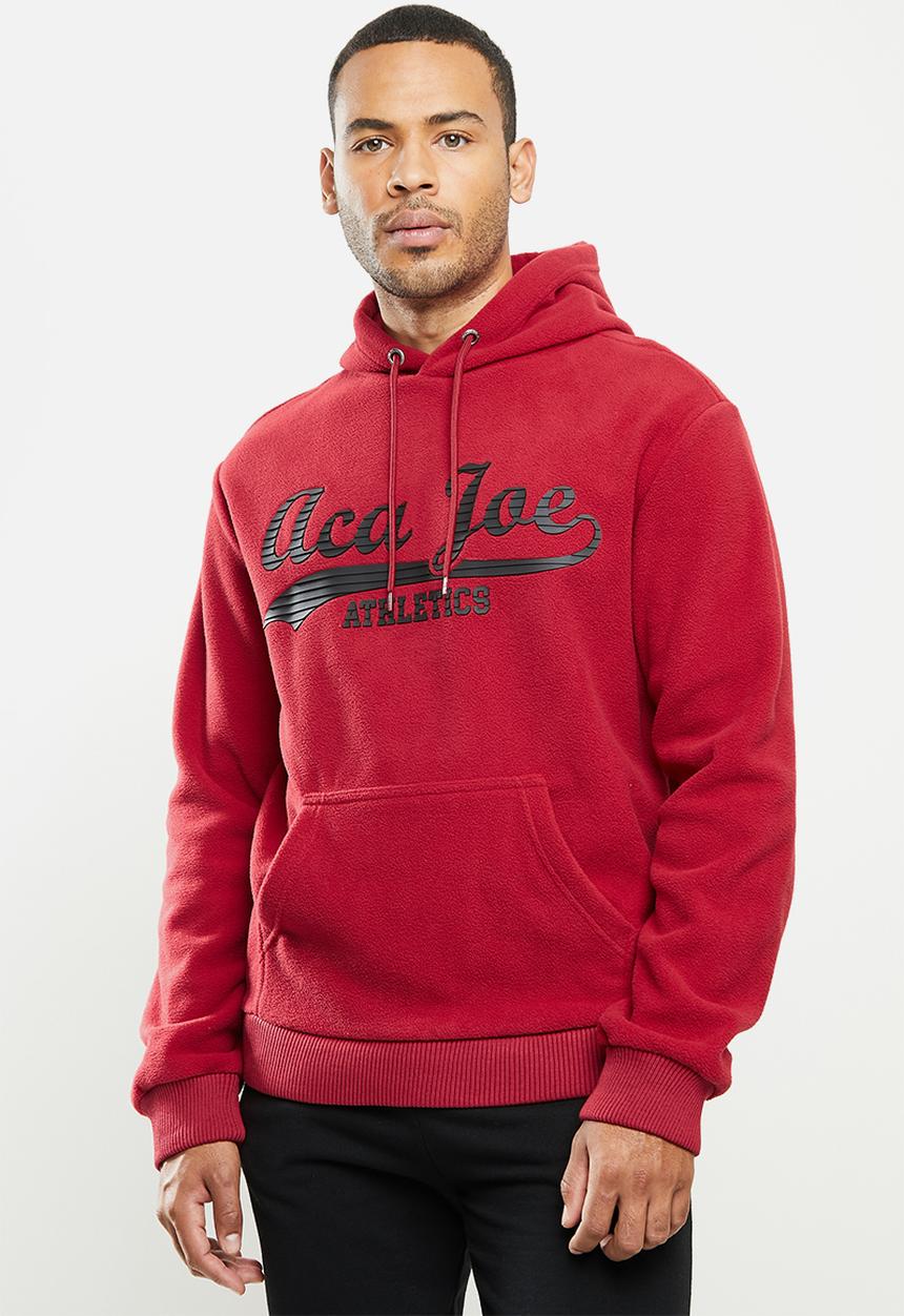 Aca Joe - Aca Joe polar fleece hoodie - red