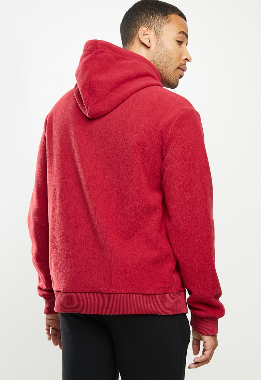 Aca Joe - Aca Joe polar fleece hoodie - red