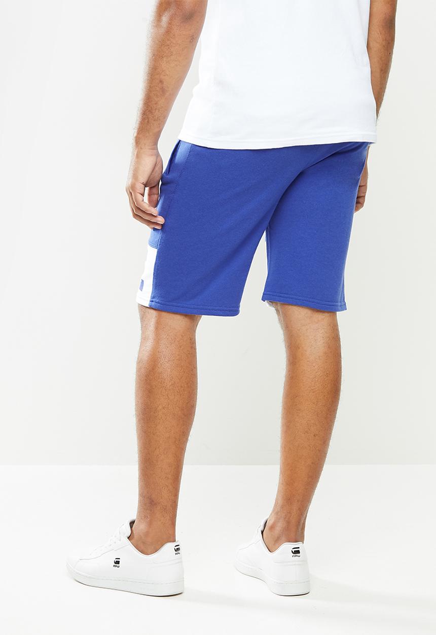 Aca Joe - Aca Joe unbrushed 2.b fleece shorts - blue 