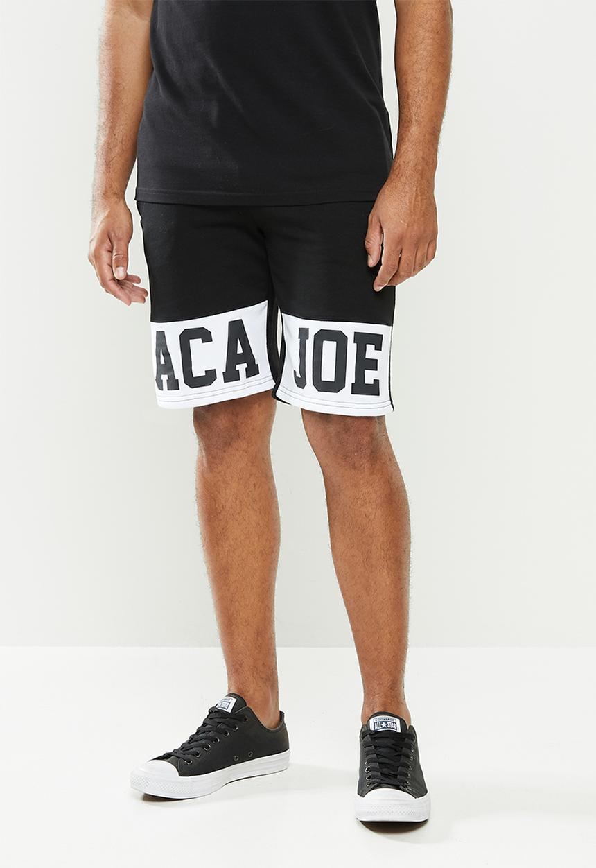 Aca Joe - Aca Joe unbrushed 2.b fleece shorts - black