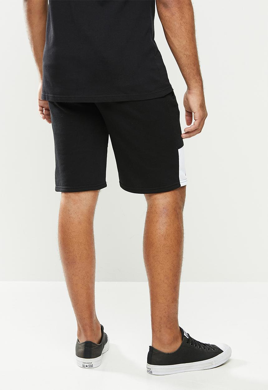 Aca Joe - Aca Joe unbrushed 2.b fleece shorts - black