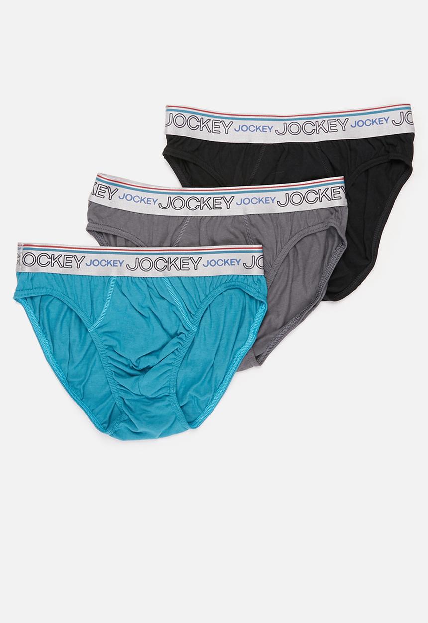 Jockey - 3 Pack plain new gen jockey brief - multi 