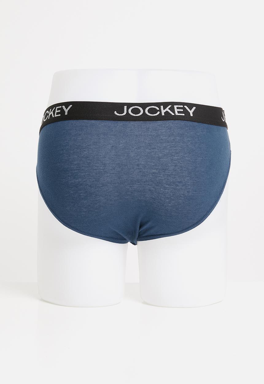 Jockey - 5 Pack value brief - blue & red 