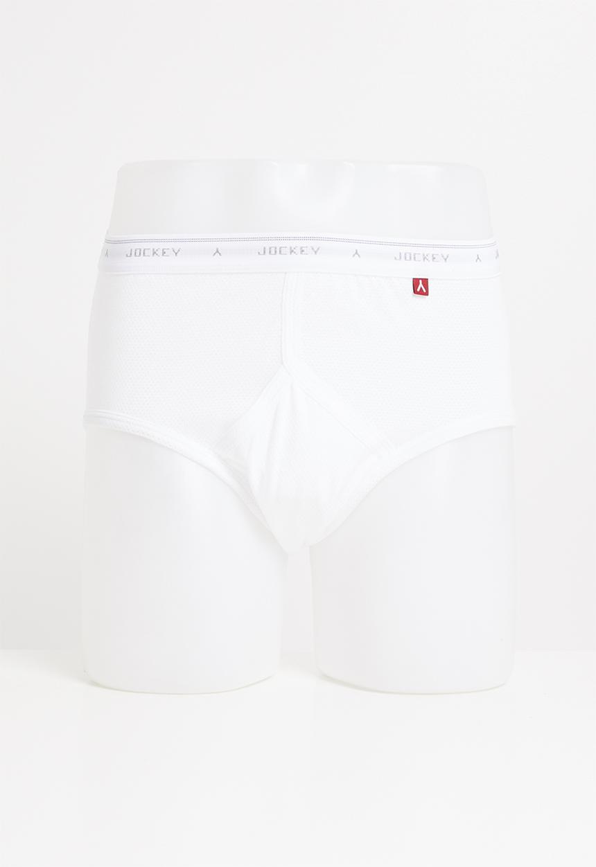 Jockey - 2 Pack eyelet y-front® - white