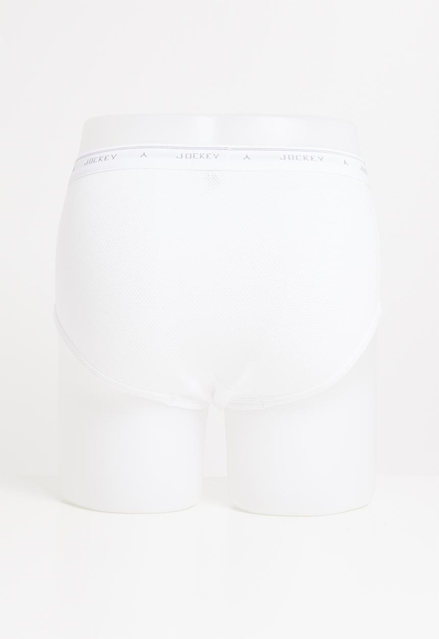 Jockey - 2 Pack eyelet y-front® - white