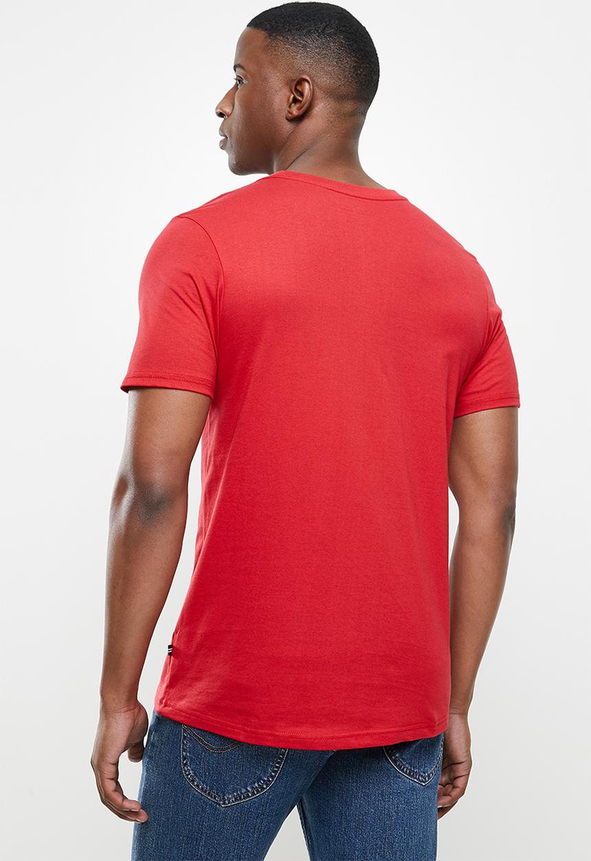 Nautica - Metallic logo tee - red