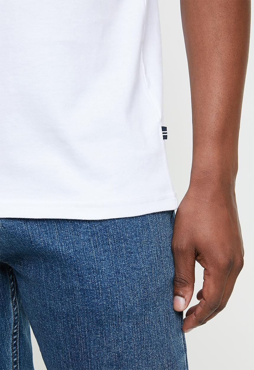 Nautica - Logo with signal flags tee - white