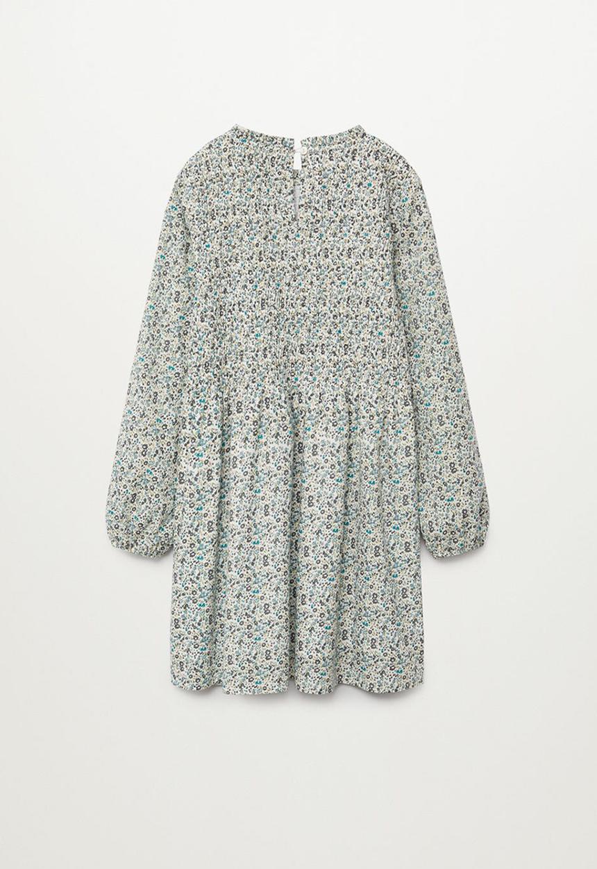 MANGO - Blume dress - green & white