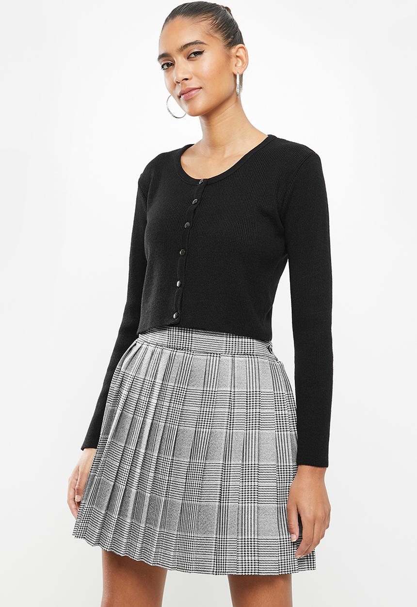 Blake - Cropped cardi - black