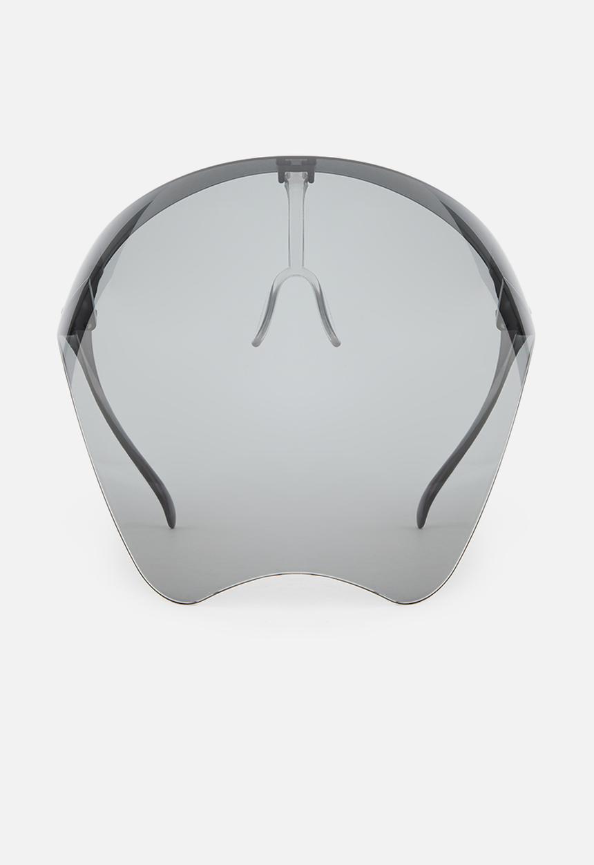 Sophie Moda - Aerodynamic clear full protective face shield - black