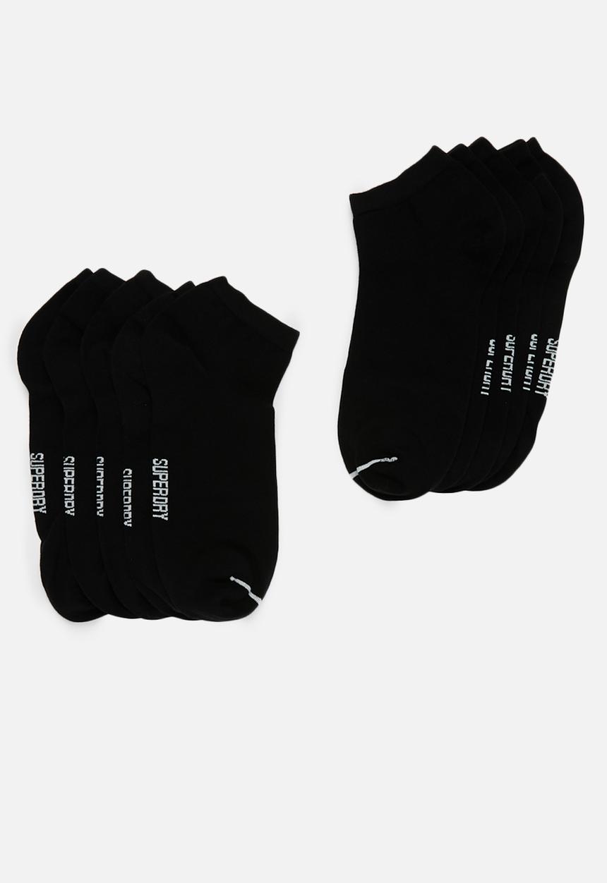 Superdry. - 5 Pack trainer sock - black