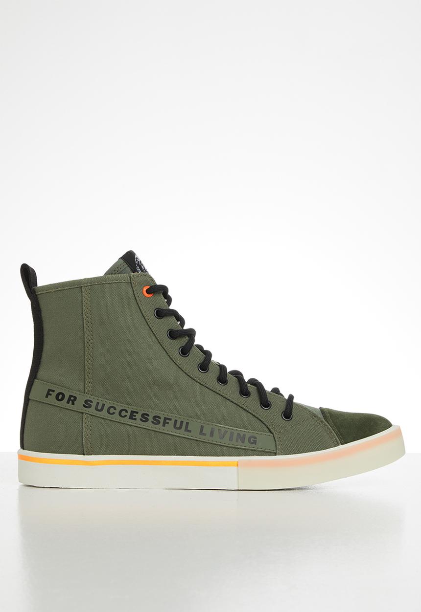 Diesel  - S-dvelows ml sneakers - military green/orange