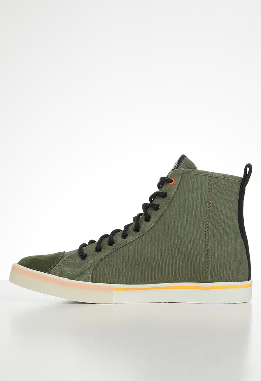 Diesel  - S-dvelows ml sneakers - military green/orange