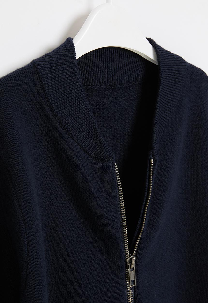 Pop Candy - Boys zip through sweater - navy