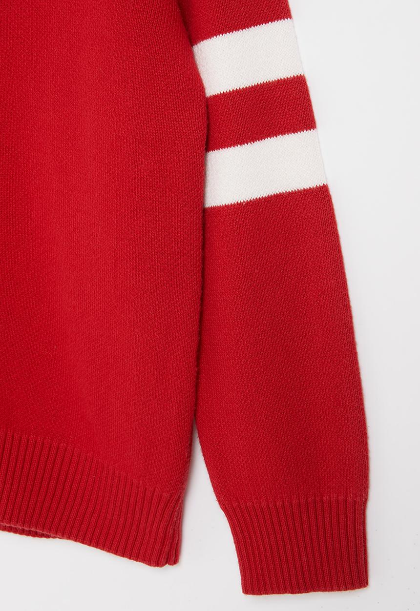 Pop Candy - Boys zip through sweater - red