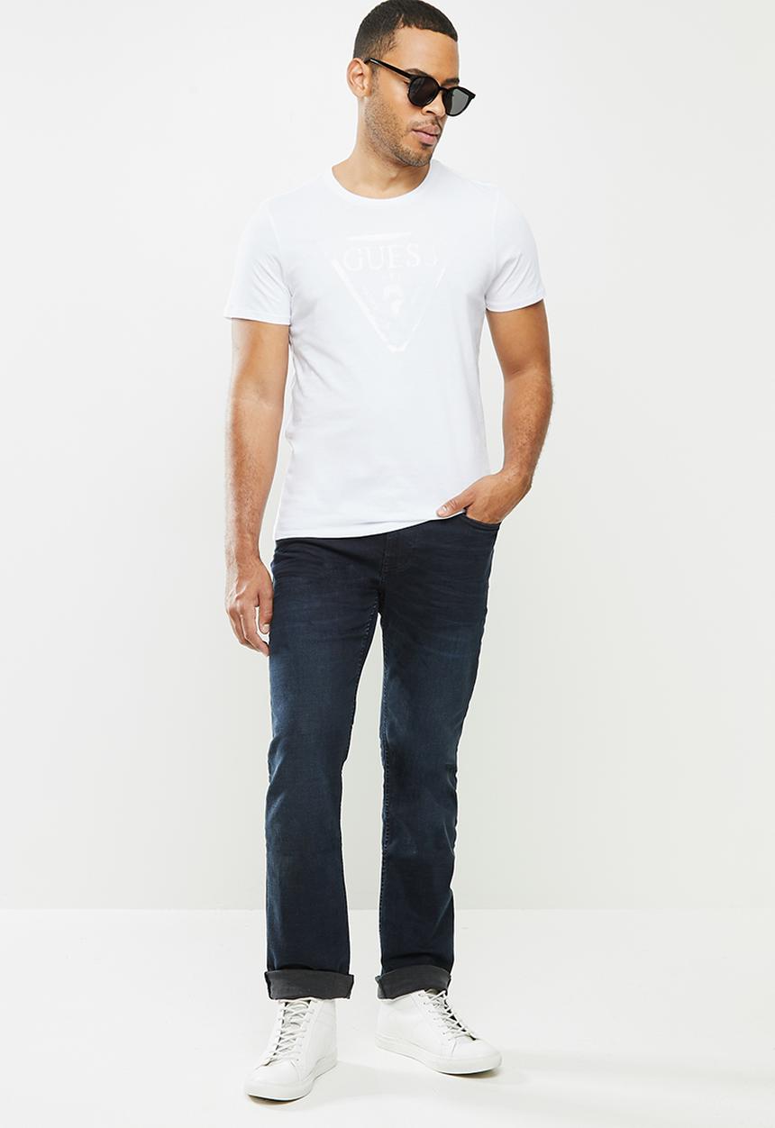 GUESS - Delta wash slim straight jeans - blue